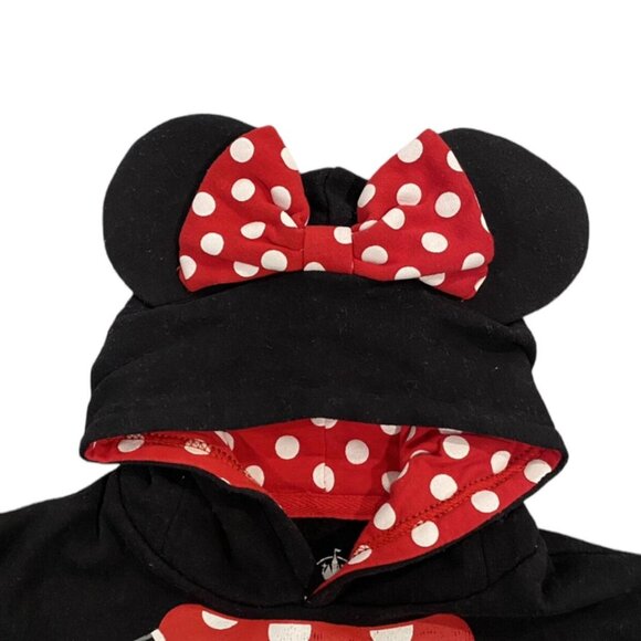 Disney Parks XXS (4) Minnie Mouse Ears Hoodie Sweatshirt - Picture 6 of 7